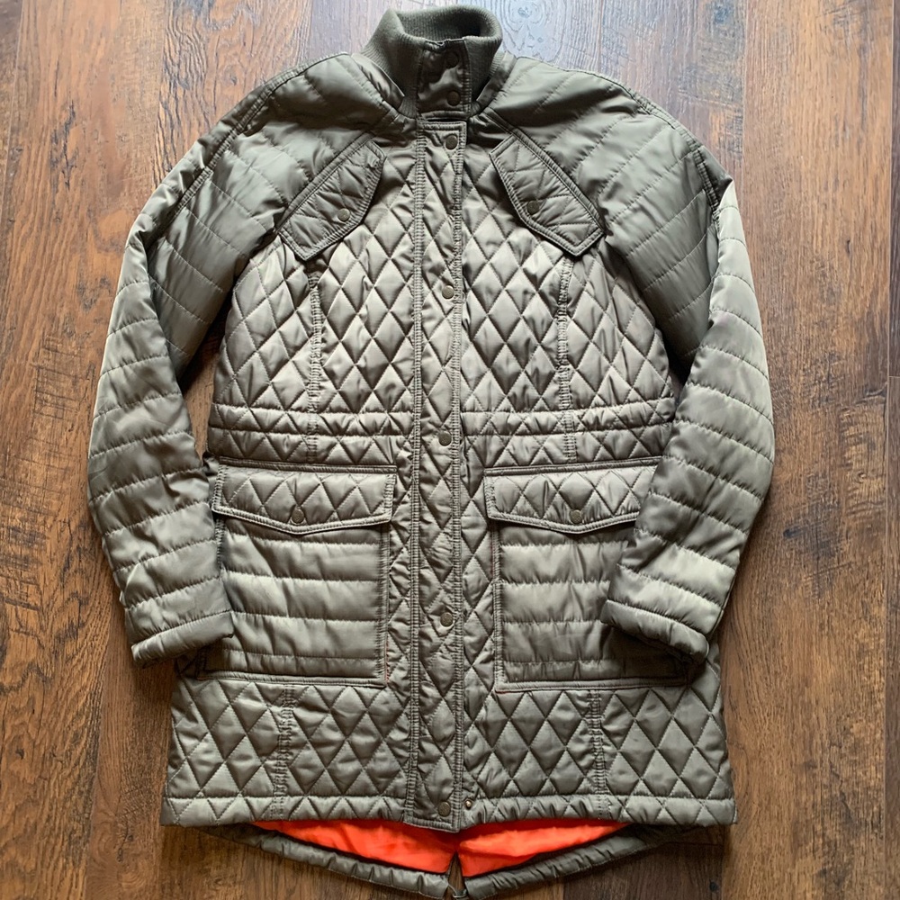 Vince Camuto Olive Puffer Coat